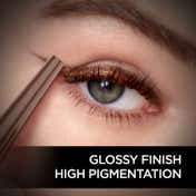 Faces Canada Magneteyes Color Eyeliner - Powerful Brown, Glossy Finish, 24HR Long-lasting (4 ml)