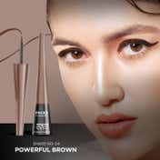 Faces Canada Magneteyes Color Eyeliner - Powerful Brown, Glossy Finish, 24HR Long-lasting (4 ml)