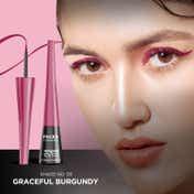 Faces Canada Magneteyes Color Eyeliner - Graceful Burgundy, Glossy Finish, 24HR Long-lasting (4 ml)