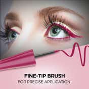 Faces Canada Magneteyes Color Eyeliner - Graceful Burgundy, Glossy Finish, 24HR Long-lasting (4 ml)