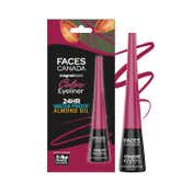 Faces Canada Magneteyes Color Eyeliner - Graceful Burgundy, Glossy Finish, 24HR Long-lasting (4 ml)