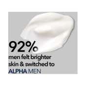 O3+ Alpha Men Bright Glow Face Wash (100g)