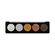 Profusion Cosmetics 5 Shade Glitter Eye Shadow Pallete - Onyx Gems (4.5 g)