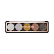 Profusion Cosmetics 5 Shade Glitter Eye Shadow Pallete - Onyx Gems (4.5 g)