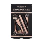 Profusion Cosmetics Ultimate Brow Sculpt Sculpt Gel + Pomade + Pencil - Dark Brown (4ml+1.8g+0.07 g)