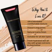 Faces Canada Weightless Matte Finish Foundation - Ivory, Anti-Ageing, Non-Clog Pores (15 ml)