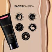 Faces Canada Weightless Matte Finish Foundation - Medium Natural, Anti-Ageing, Non-Clog Pores (15 ml)
