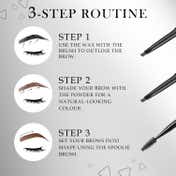 Faces Canada HD Shape Up Brow Kit - Brown 02, Eyebrow Duo Kit, Long-Lasting (2.8 g)