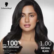Schwarzkopf Simply Colour Permanent Hair Colour For 100% Grey Coverage- 1.00 Natural Black (142.5 ml)
