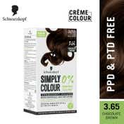 Schwarzkopf Simply Colour Permanent Hair Colour For 100% Grey Coverage-3.65 Chocolate Brown (142.5 ml)
