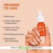 Plum 15% Vitamin C Glow Face Serum Dermat Tested Fight Dark Spots, Pigmentation & Dull Skin (10ml)