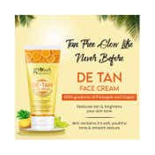 Globus Naturals De Tan Face Cream Enriched With Pineapple & Grapes (100g)