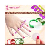 Majestique Nail Polish Remover & Toe Separator Set (4Pcs)
