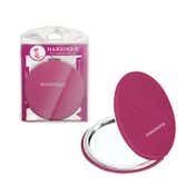 Majestique Professional Pocket Makeup Foldable Mirror With Compact Size - Pink