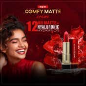 Faces Canada Comfy Matte Crème Lipstick, 8HR Long Stay, Intense Color - Sip Of Wine 06 (4.2 g)