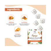 TNW The Natural Wash Papaya Radiance Facial Kit With Orange And Turmeric Extracts (125g)