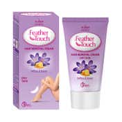 VI-JOHN Feather Touch Hair Removal Cream With Honey & Saffron Tube For Dry Skin (40g)