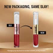 Lakme 9 To 5 Double Duty Matte to Glass Liquid Lip - Fiery Red (7.6 ml)