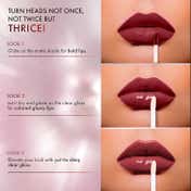 Lakme 9 To 5 Double Duty Matte to Glass Liquid Lip - Vintage Red (7.6 ml)