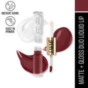 Lakme 9 To 5 Double Duty Matte to Glass Liquid Lip - Rose (7.6 ml)