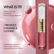 Lakme 9 To 5 Double Duty Matte to Glass Liquid Lip - Passion Pink (7.6 ml)