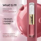 Lakme 9 To 5 Double Duty Matte to Glass Liquid Lip - Cocoa (7.6 ml)