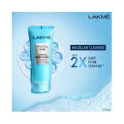Lakme Micellar Pure Facewash for Deep Pore Cleanse (100g)