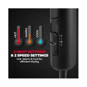 Beardo Styling Gun Ultra Compact Hair Dryer - Black