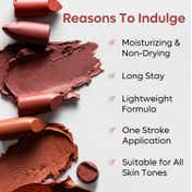 mCaffeine Cocoa Kiss Creamy Matte Nude Lipstick with Cocoa Butter - Mocha Muse (4.2 g)