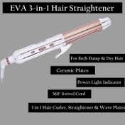 Babila Eva 3 In 1 Hair Straightener BHS-E51 - Multicolour (1 pc)