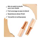 Makeup Revolution Mix 'N' Match Foundation Combo - Medium- F7 and F12 (12.4 g)