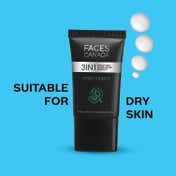 Faces Canada Dewy Primer, Flawless Dewy Base, Creamy Texture, Hyaluronic Acid, Vitamin C & E (30 g)