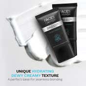 Faces Canada Dewy Primer, Flawless Dewy Base, Creamy Texture, Hyaluronic Acid, Vitamin C & E (30 g)