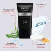 Faces Canada Matte Primer, Oil-Free Matte Finish, Niacinamide, Hyaluronic Acid, Vitamin A, C, E (30 g)