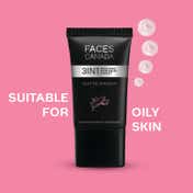 Faces Canada Matte Primer, Oil-Free Matte Finish, Niacinamide, Hyaluronic Acid, Vitamin A, C, E (30 g)