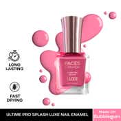 Faces Canada Ultime Pro Splash Luxe Nail Enamel Glossy Finish Quick Drying - Bubblegum L01 (12 ml)
