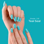 Faces Canada Ultime Pro Splash Luxe Nail Enamel Glossy Finish Quick Drying - Teal Seal L30 (12 ml)