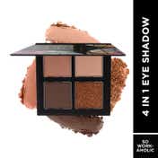 Faces Canada 4 IN 1 Eyeshadow Palette - So workaholic 02, Shimmer & Matte (4.8 g)