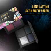Faces Canada 4 IN 1 Eyeshadow Palette - Gossip Gang 04, Shimmer & Matte, Satin Matte Finish (4.8 g)