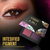 Faces Canada 4 IN 1 Eyeshadow Palette - Gossip Gang 04, Shimmer & Matte, Satin Matte Finish (4.8 g)