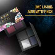 Faces Canada 4 IN 1 Eyeshadow Palette - Make'em Envy 05, Shimmer & Matte, Satin Matte Finish (4.8 g)