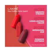 Lakme Cushion Matte Lipstick - Red Bombshell (4.5 g)