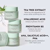 The Face Shop Salicylic Acid Tea Tree Pore Cream with AHA & PHA - Korean Moisturizer for Acne(50 ml)
