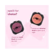 Plum Cheek-A-Boo Shimmer Blush with Highly Pigmented - 127 Bare Necessity (4.5 g)