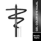Maybelline New York Tattoo Gel Colored Kajal Metallic Finish - Metallic Nights Black (1.2 g)