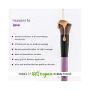 Plum Soft Blend Foundation Brush - 01 Purple & Black