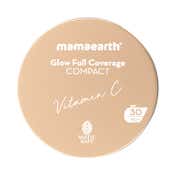 Mamaearth Glow Full Coverage Compact SPF 30 PA+++ With Vitamin C - 03 Crème Glow (9 g)