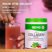 Oziva Collagen Builder For Anti-Ageing & Skin Radiance With Vitamin C Guava Glow (200 g)