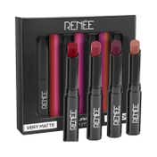 RENEE Very Matte Lipsticks - Multi-Color (4pcs)