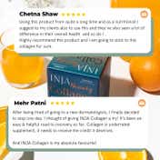 INJA Beauty Marine Collagen for Skin, Hair & Nails - Orange Flavour (125 g)
